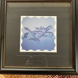 Andy Everson indigenous Vancouver Island artist A playful journey print 1999